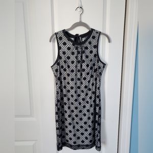 White Dress w/ Black Polka Dots